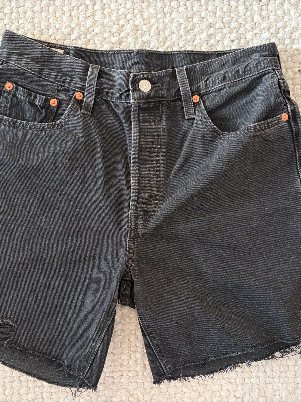 Levi's Black Women's Denim Cutoff Shorts